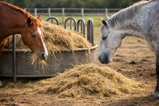 How to Stop Horses Wasting Hay